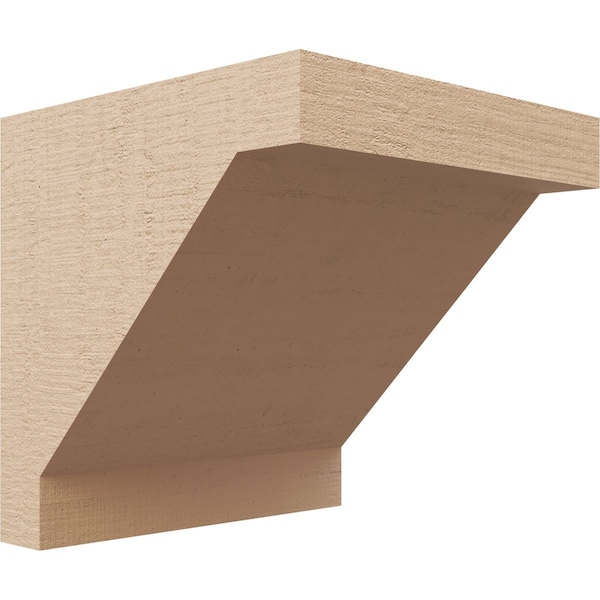 Ekena Millwork 7"W x 7"D x 7"H Wide Burlington Rough Cedar Woodgrain TimberThane Corbel, Primed Tan CORUR07X07X07BURRCPR - main